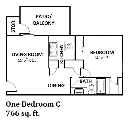 One Bedroom C